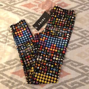 NWT Terez Leggings - Emojis